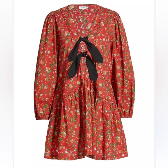 RHODE Floral Red dress - Picture 1 of 3